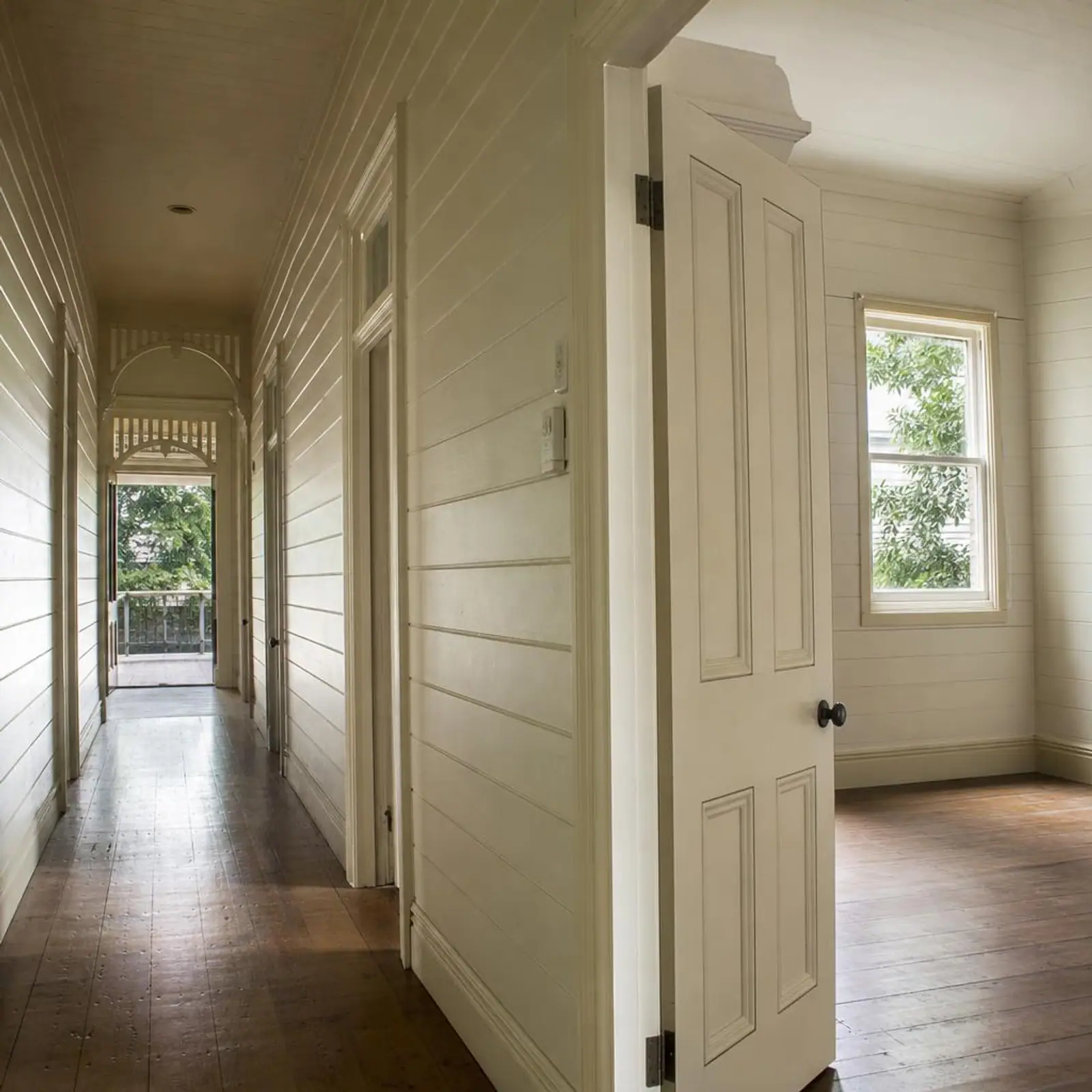 Timber hallway floor in a Melbourne home